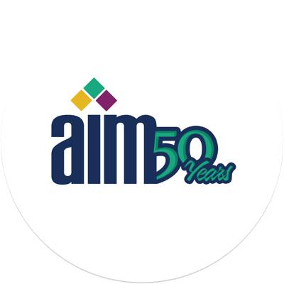 AIM logo round